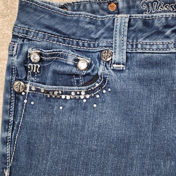 Miss Me Gem Embellished Jeggings Women's Size 29 - Picture 3 of 9